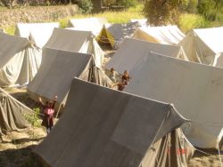 IDP tents for displaced families